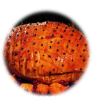 Cloves Studded Roasted Whole Leg of Ham with Five Spice Rub